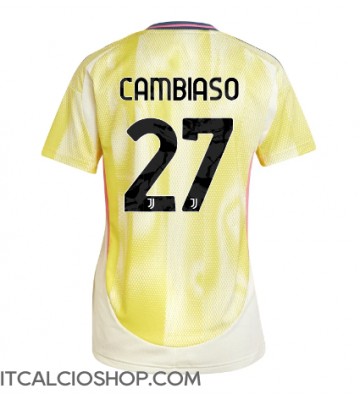 Juventus Andrea Cambiaso #27 Seconda Maglia Femmina 2024-25 Manica Corta